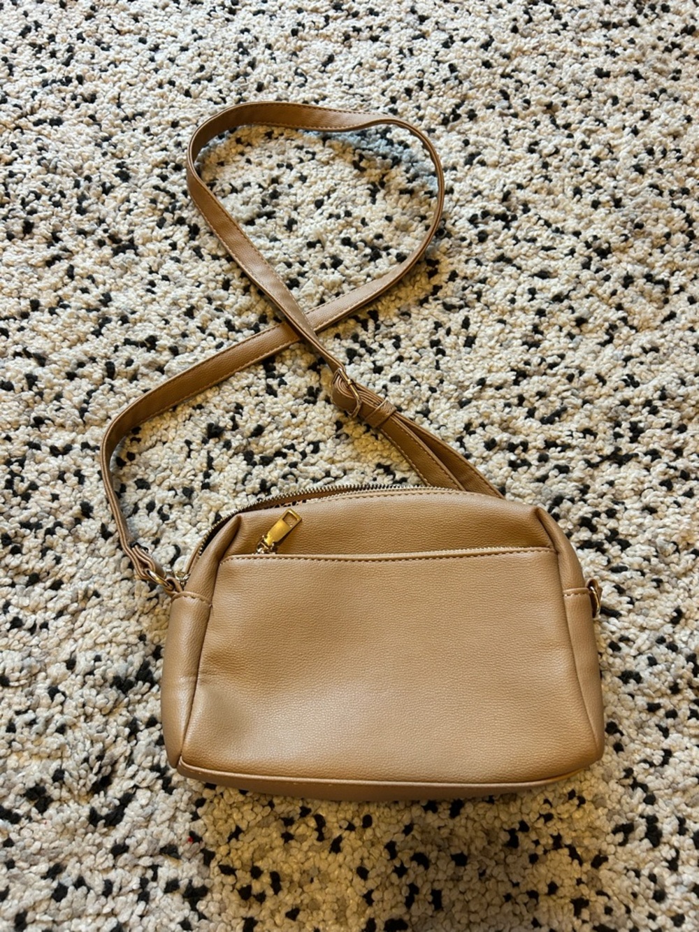 Classic Tan Crossbody Bag